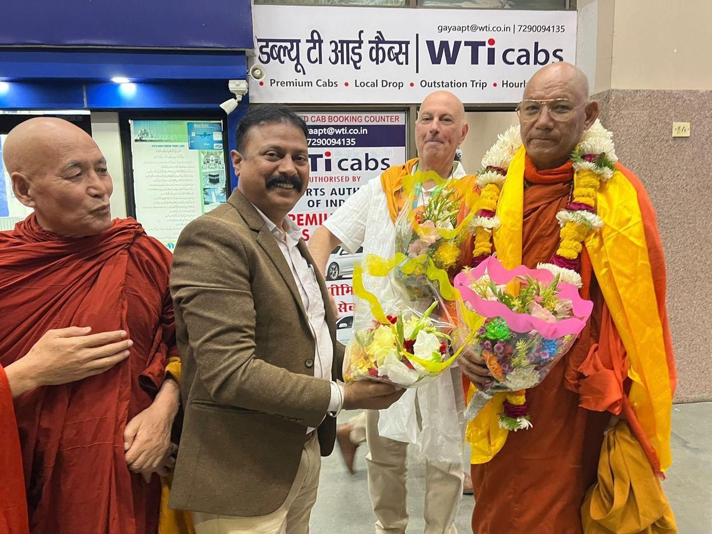Ven. Bhikkhu Sanghasena, the President of the International Tripitaka Chanting Council–India, has arrived in the sacred city of Bodhgaya