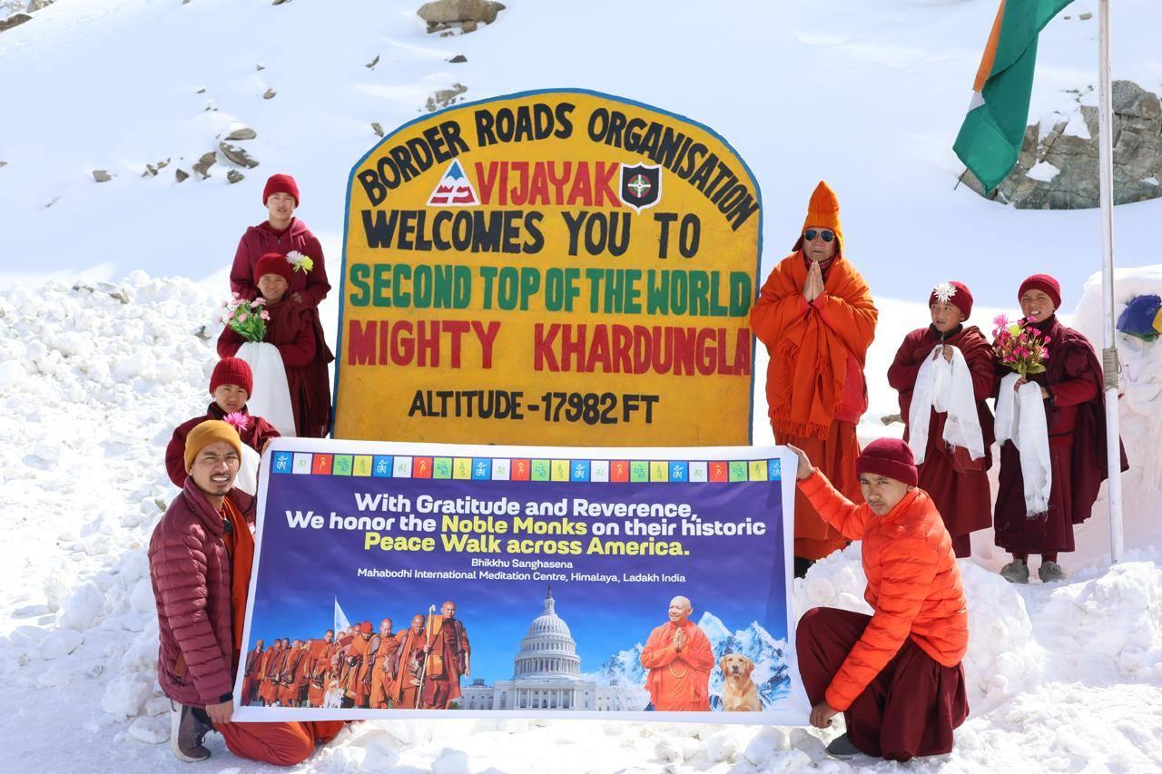 Bhikkhu Sanghasena Honours Monk's Peace walk in USA | A Great hope for Peace